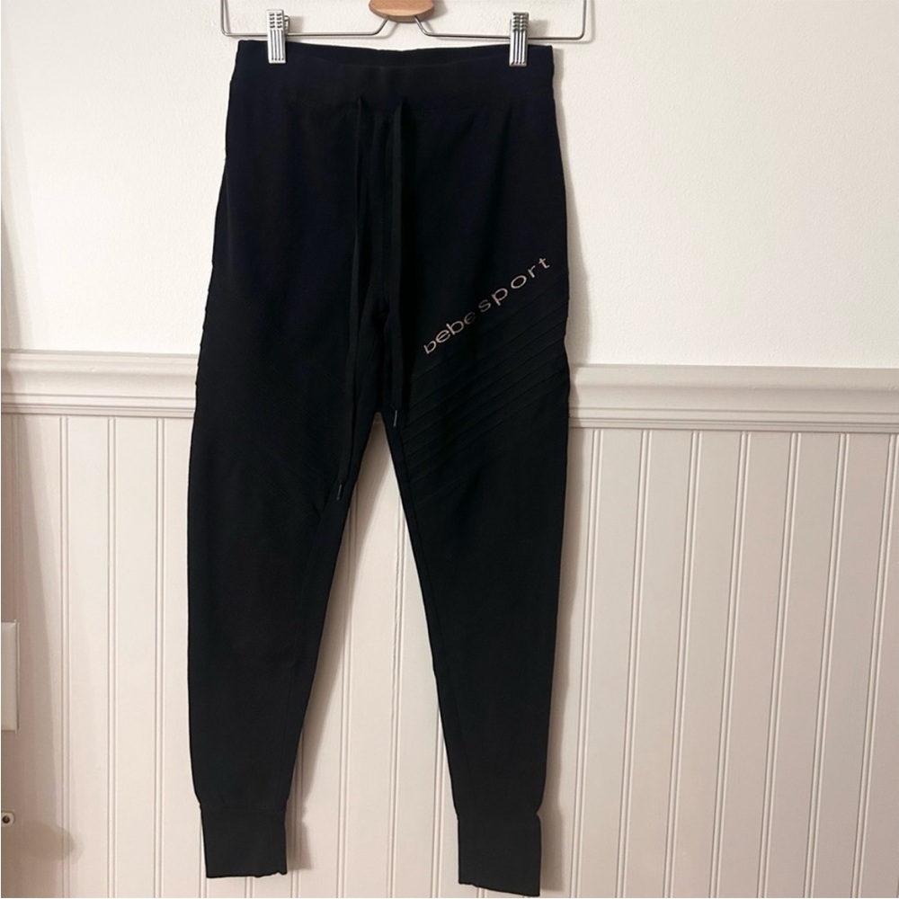 Y2K bebe Sport Black Joggers for Women medium
